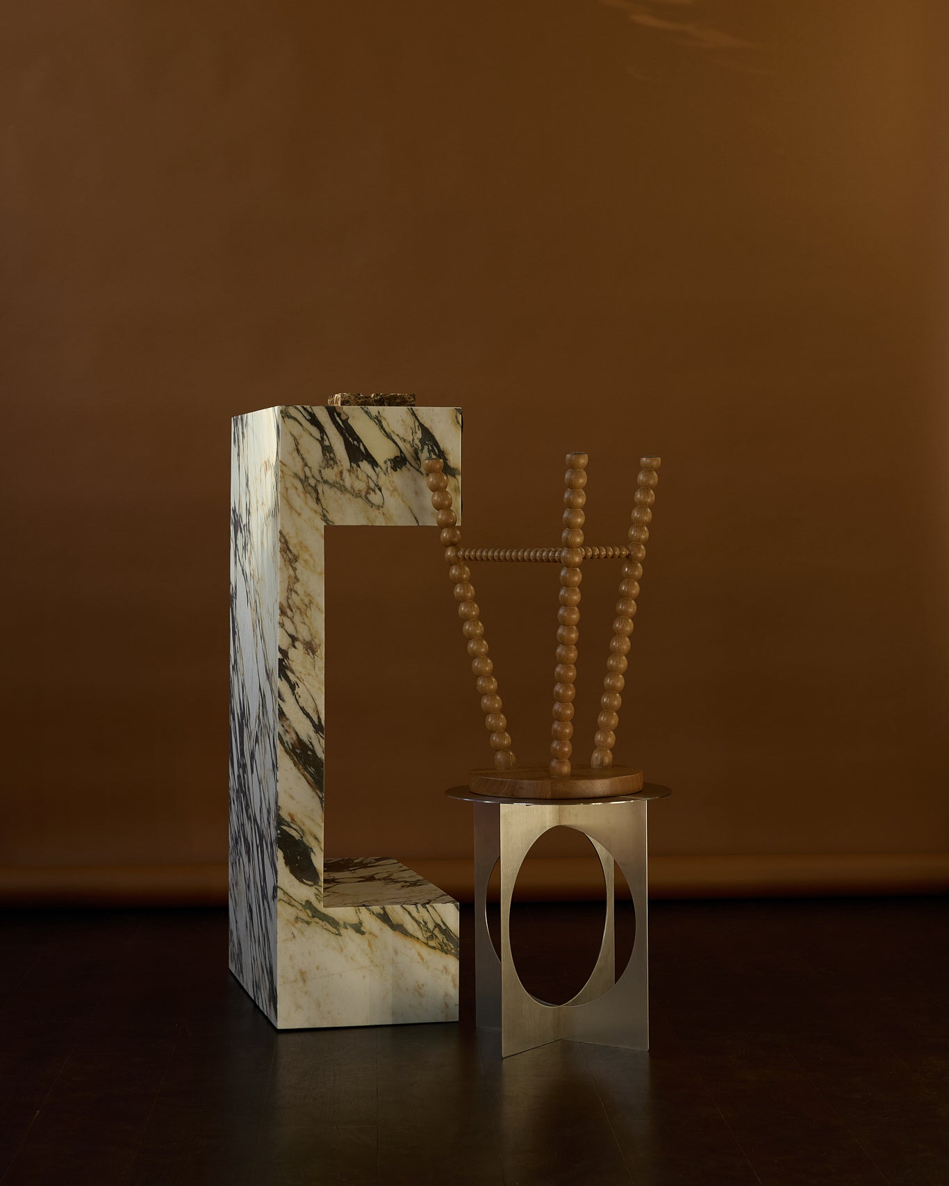 Cleo Tall Oak Bar Stool