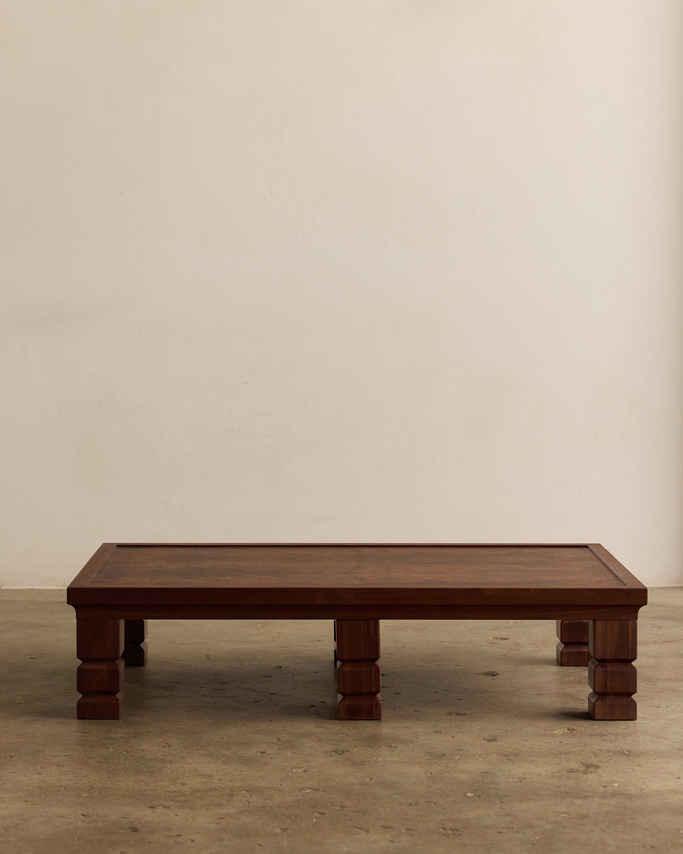 Maya Walnut Burl Rectangle Coffee Table