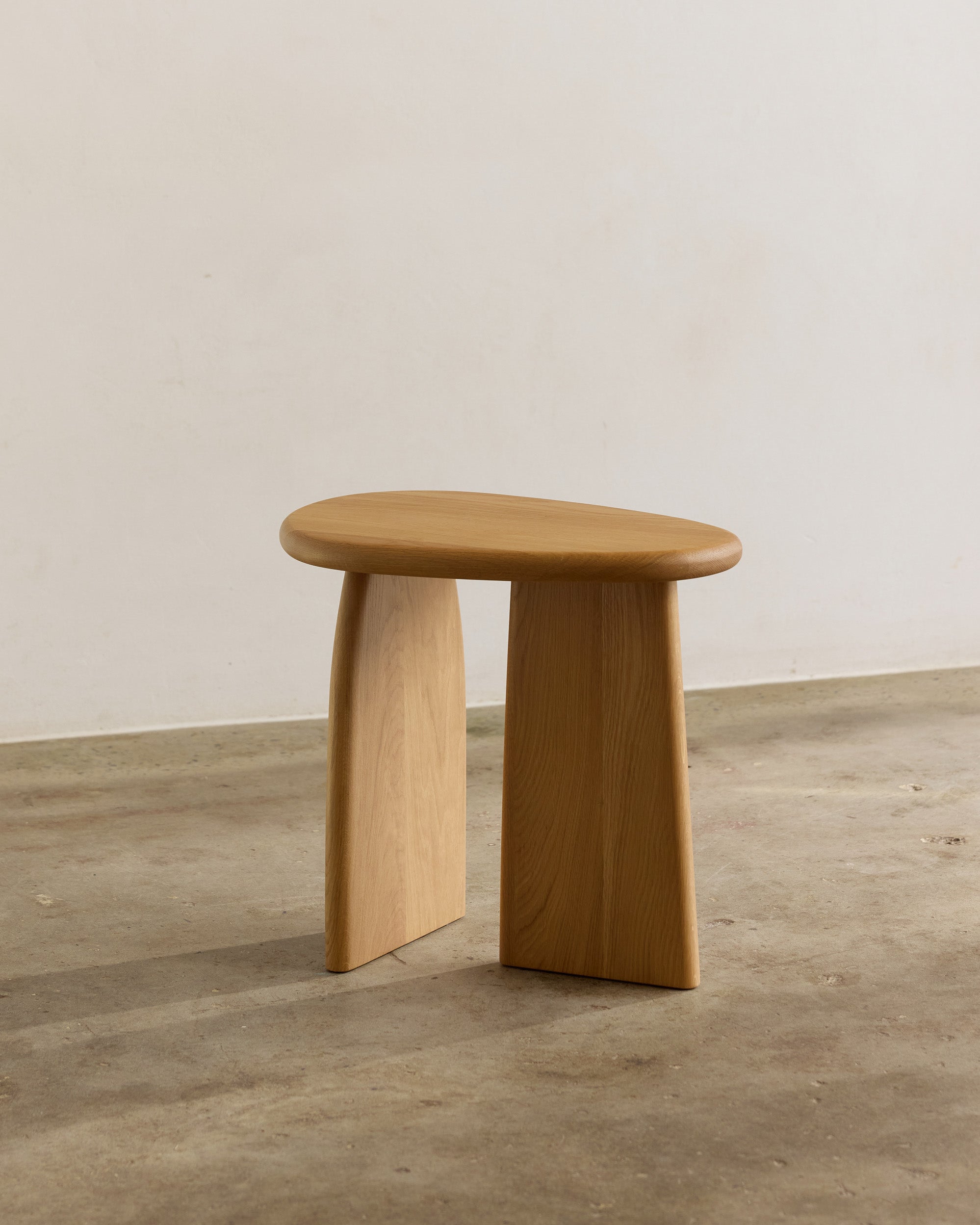 Oak timber side table