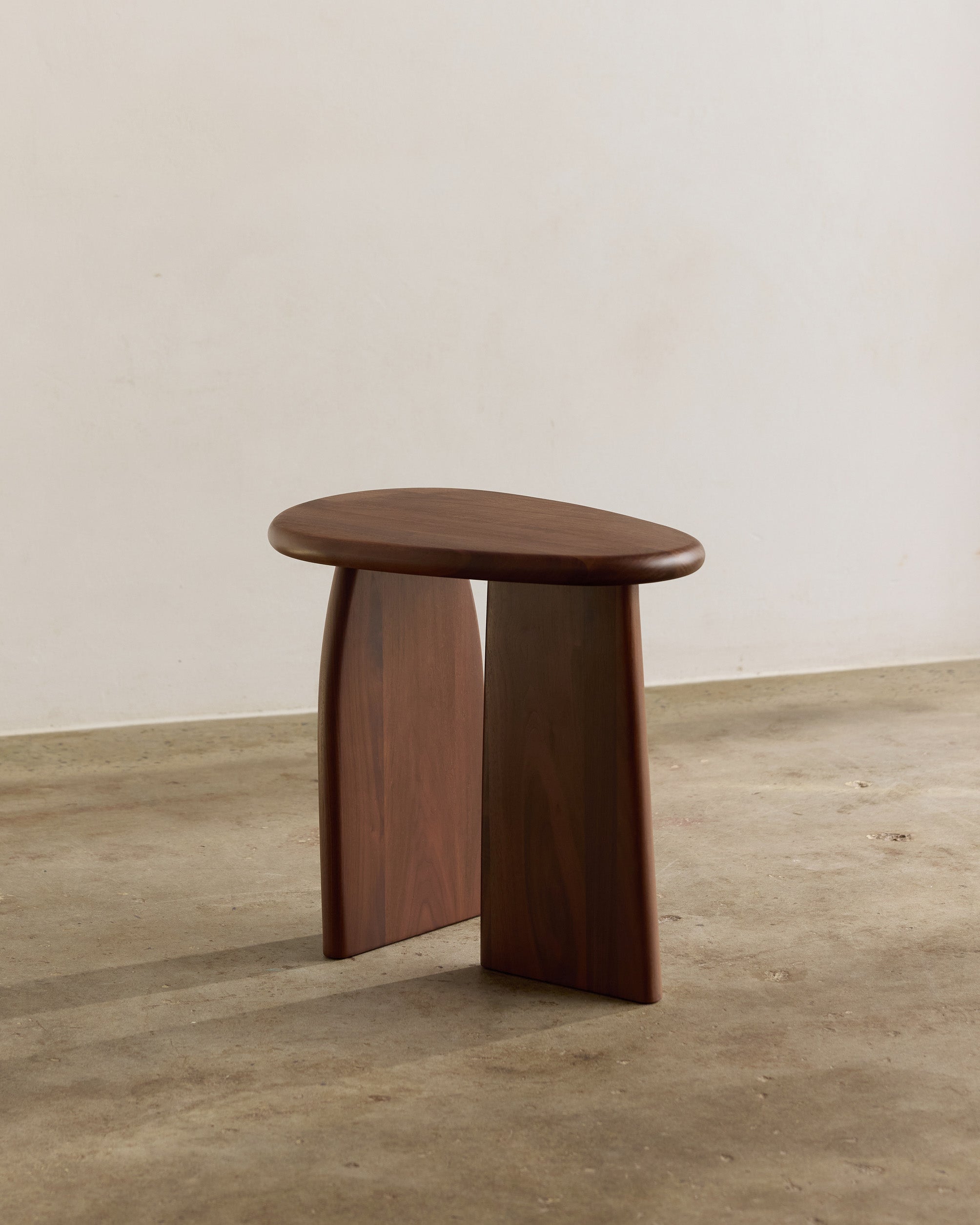 Beau Walnut Wood Side Table | by Fleur Studios