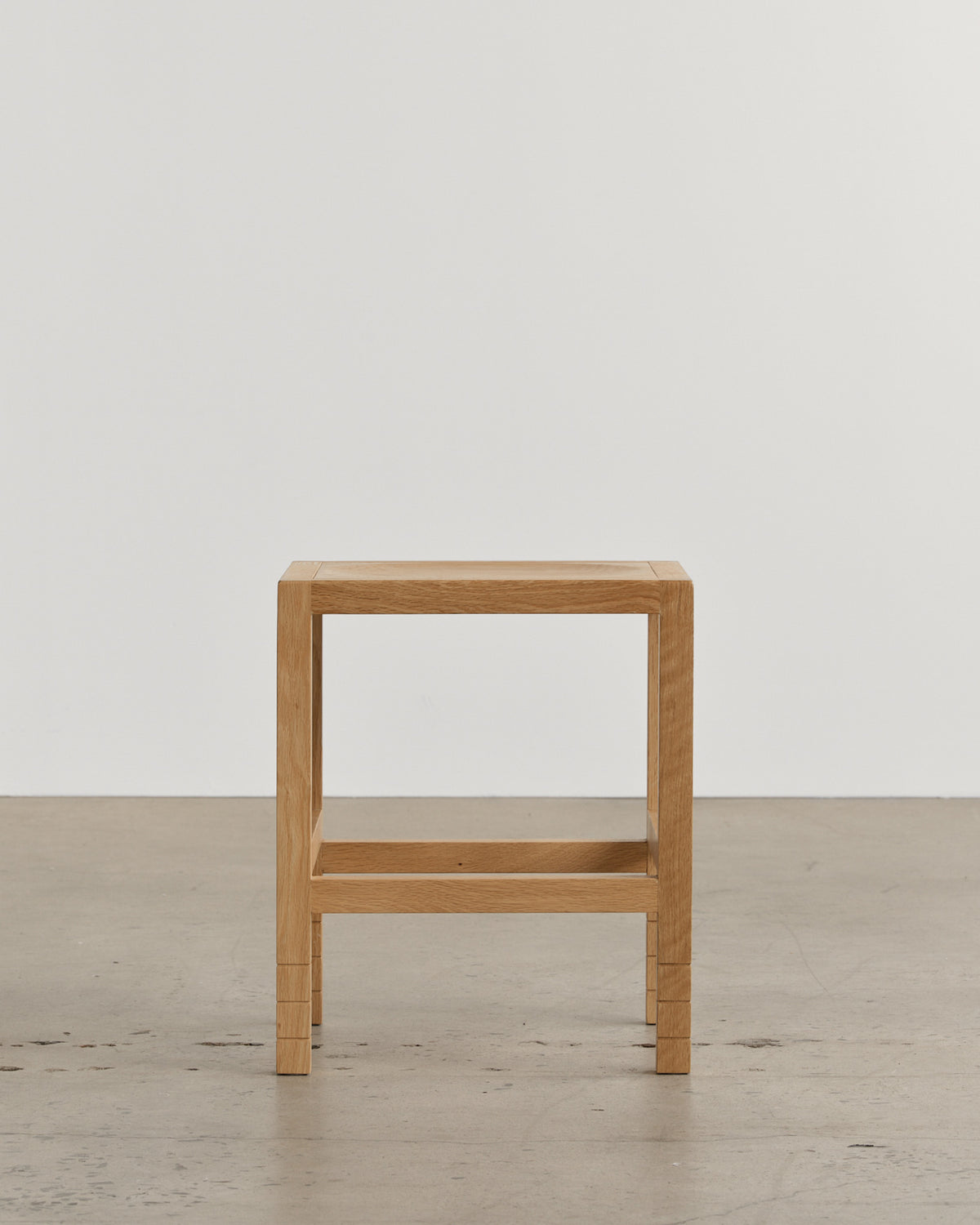 Carlo Oak Small Stool