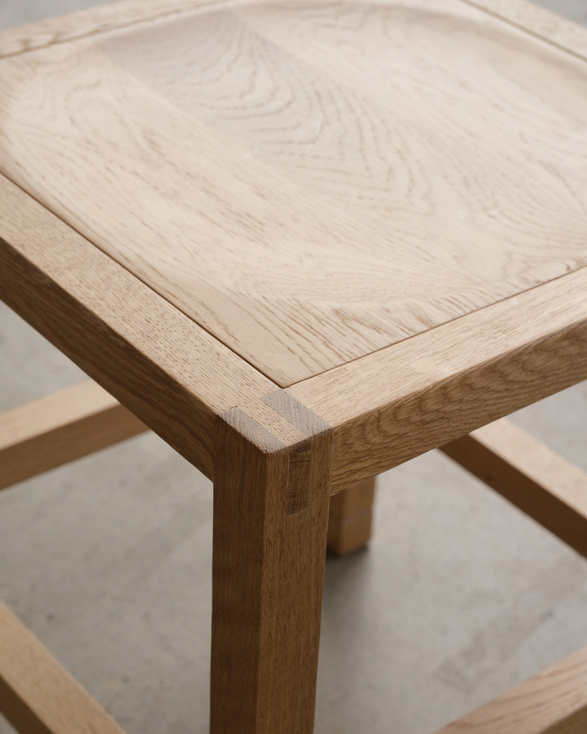 Carlo Oak Small Stool