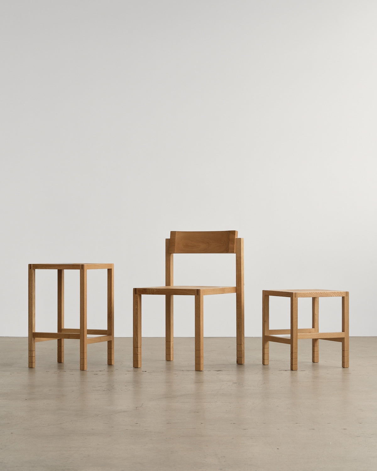 Carlo Oak Bar Stool
