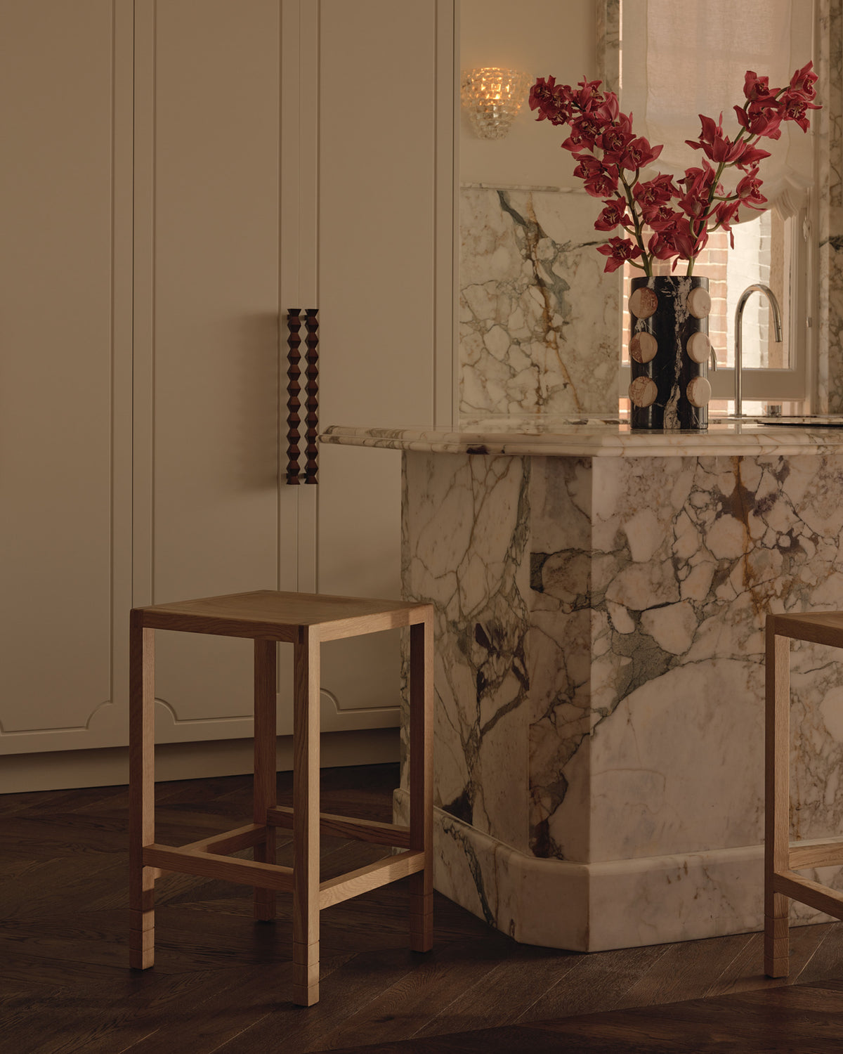 Carlo Oak Bar Stool
