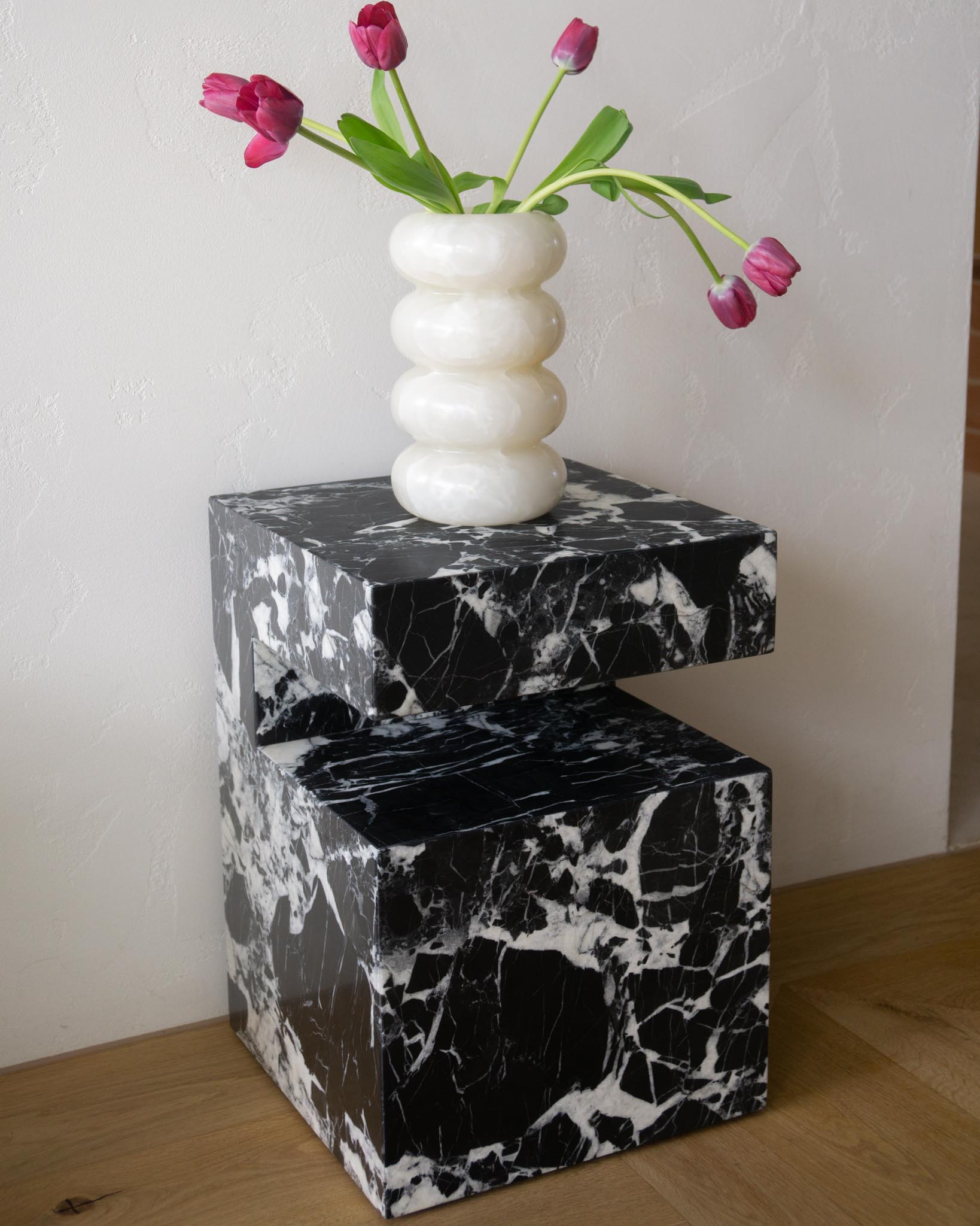  Marble Abstract Side Table – Cookie – Grand Antique | Fleur Studios