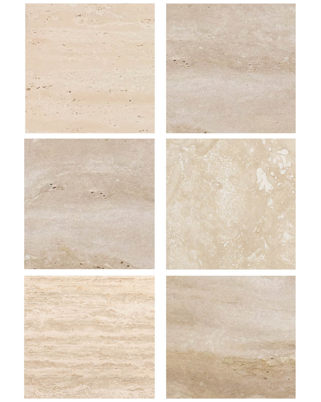 Abstract Side Table – Cookie Cream Travertine | Fleur Studios