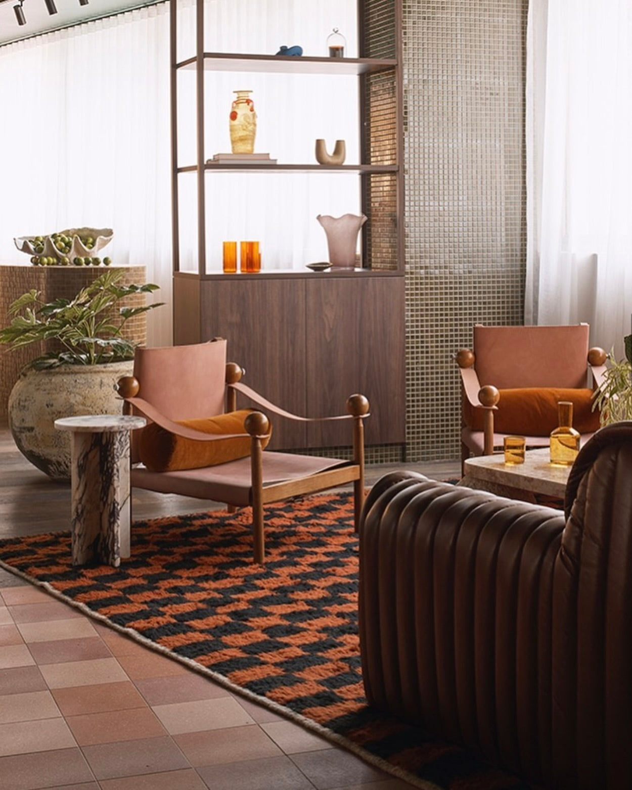 Franca Round Small Side Table – Calacatta Viola Marble | Fleur Studios