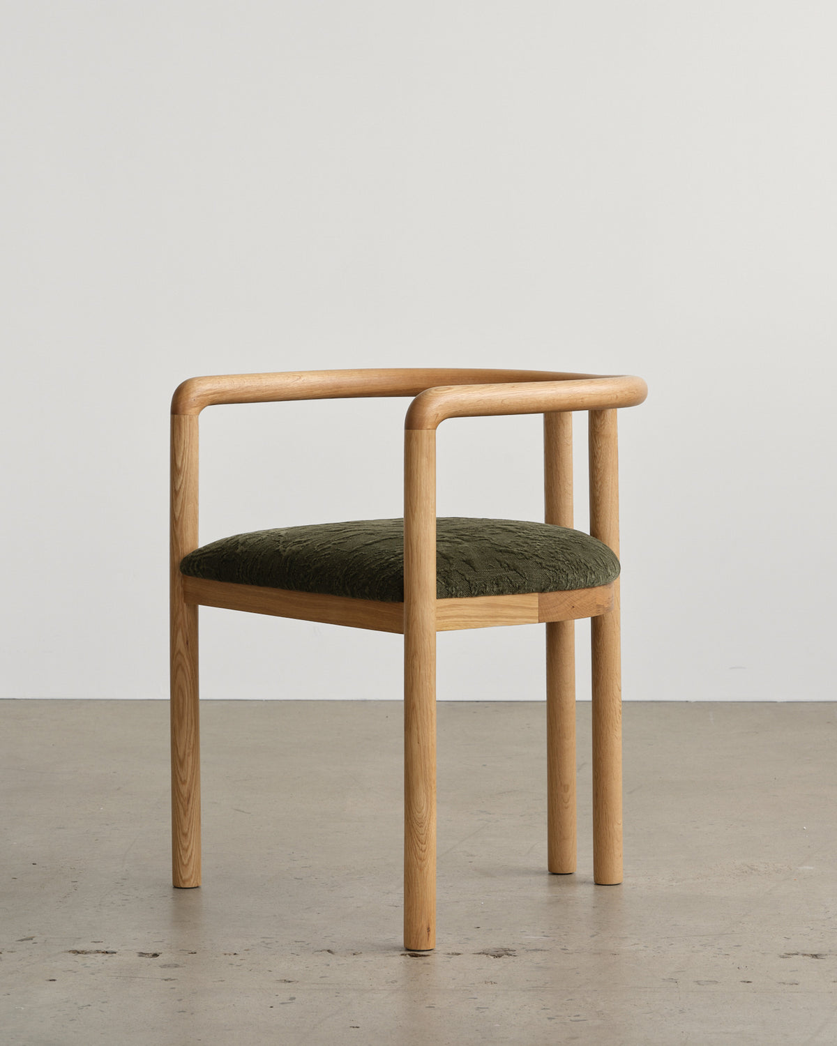 Elio Oak Khaki Dining Chair