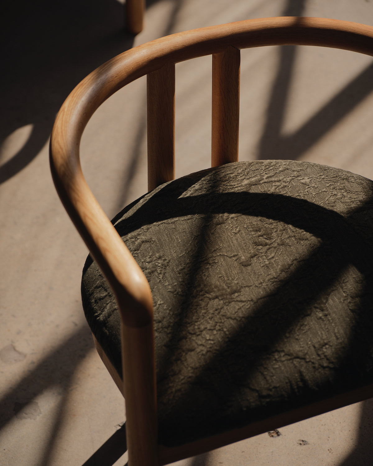 Elio Oak Khaki Dining Chair