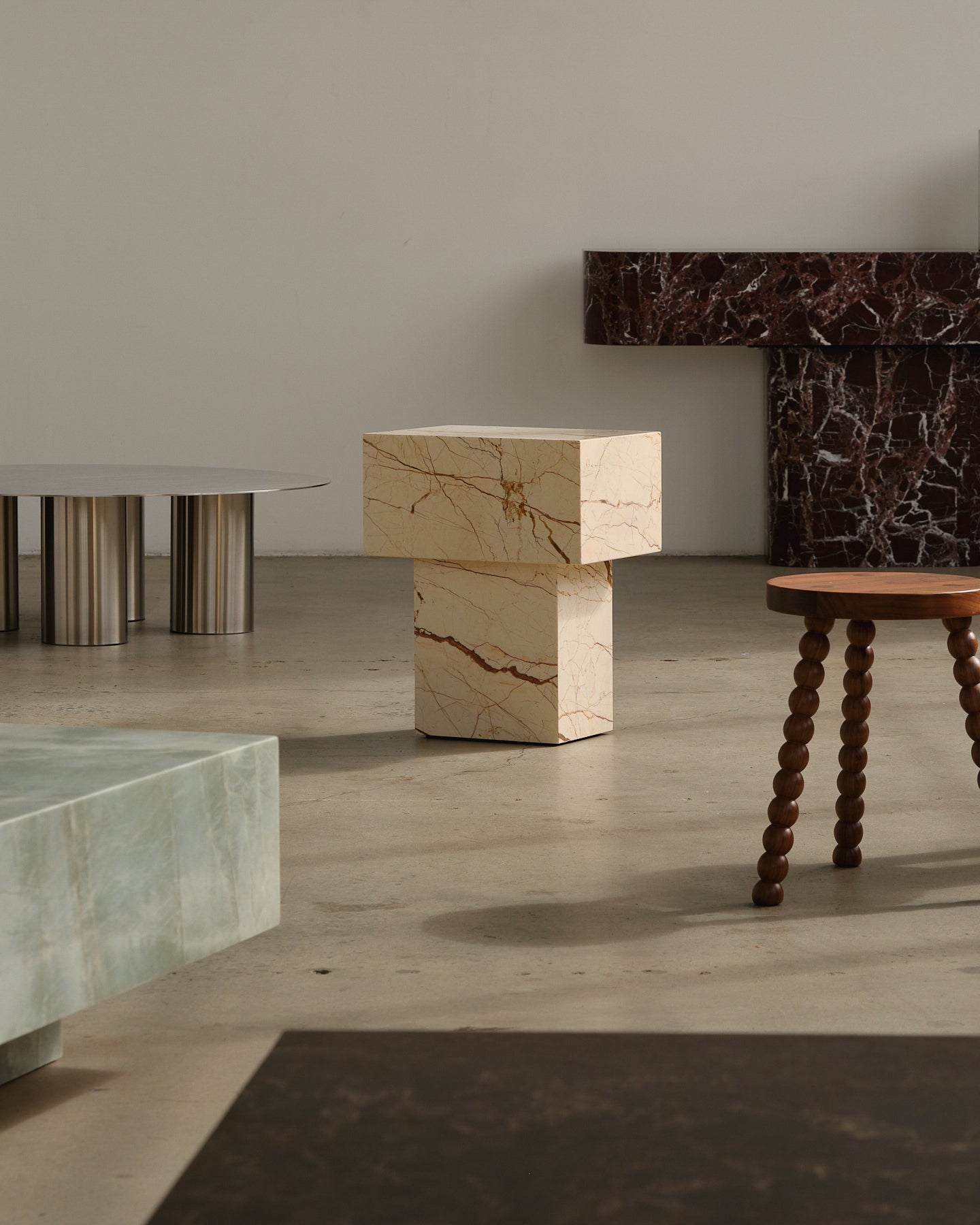 Butter Side Table Honeycomb Side Table