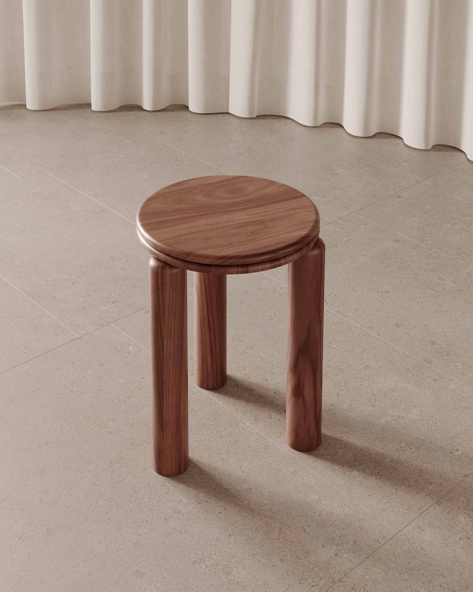 Bombola Walnut Side Table