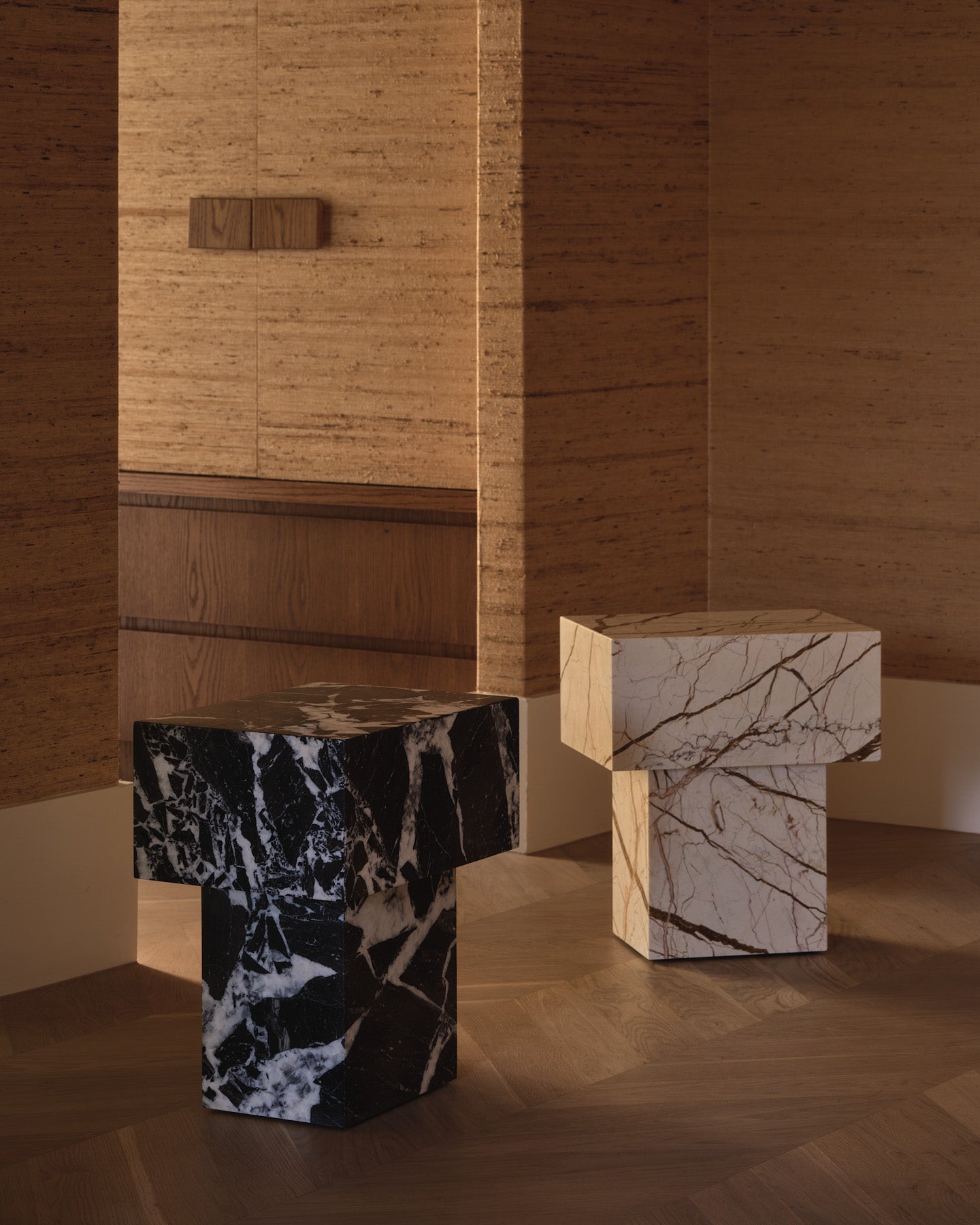Butter Side Table Honeycomb Side Table