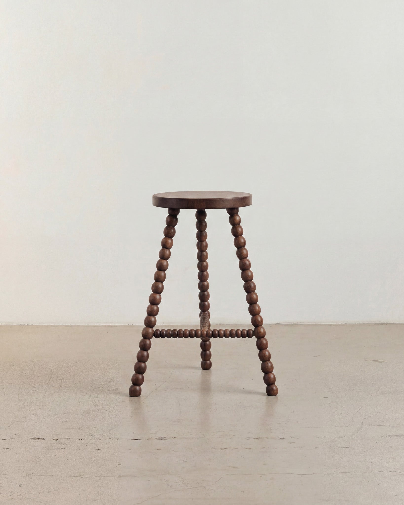 Cleo Tall Walnut Bar Stool Stool