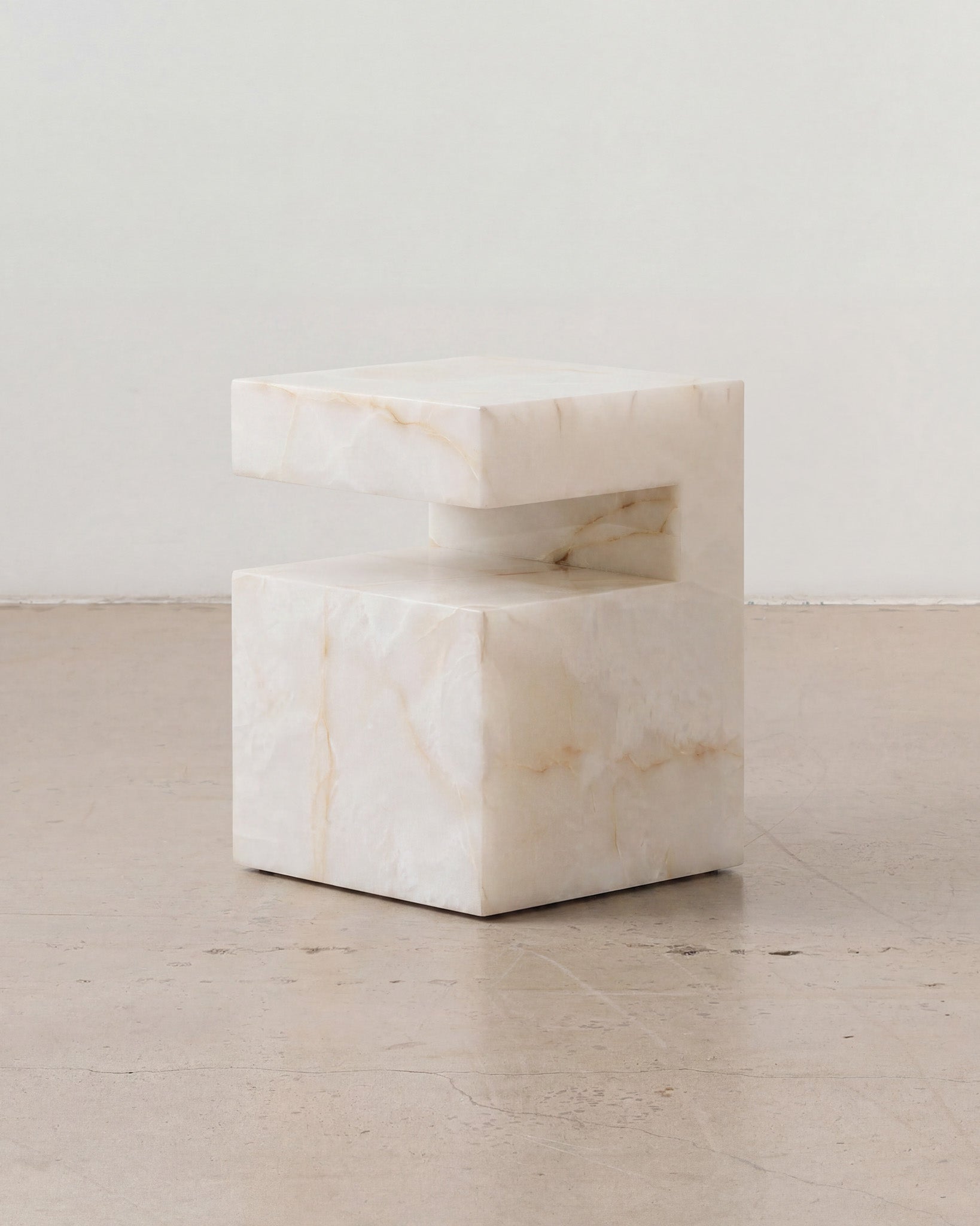White onyx side table