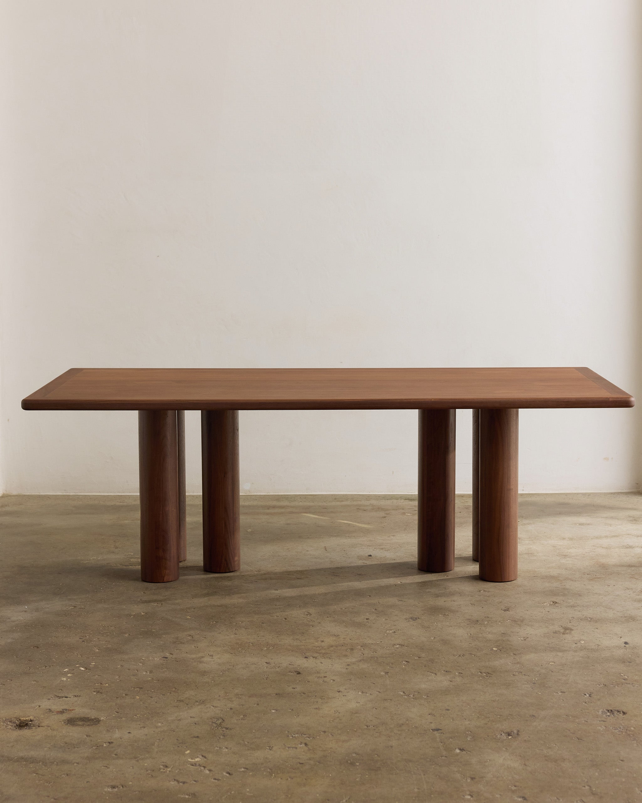 Rectangle walnut timber dining table