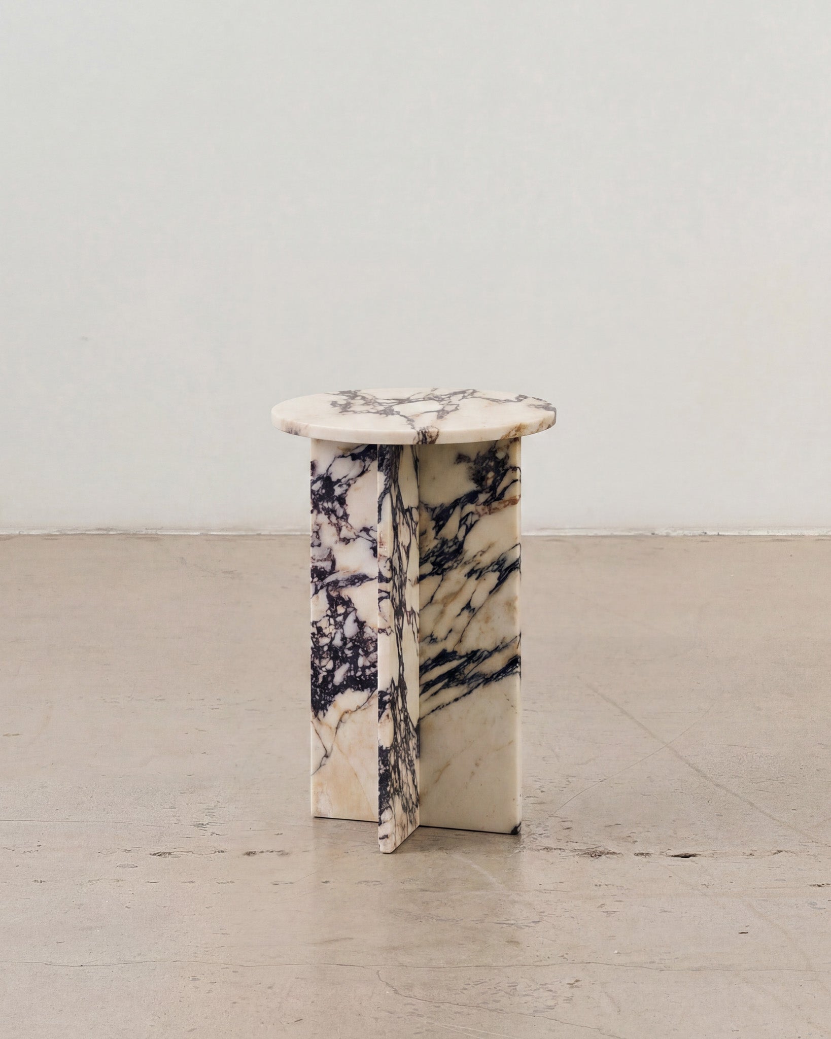Calcatta viola marble side table