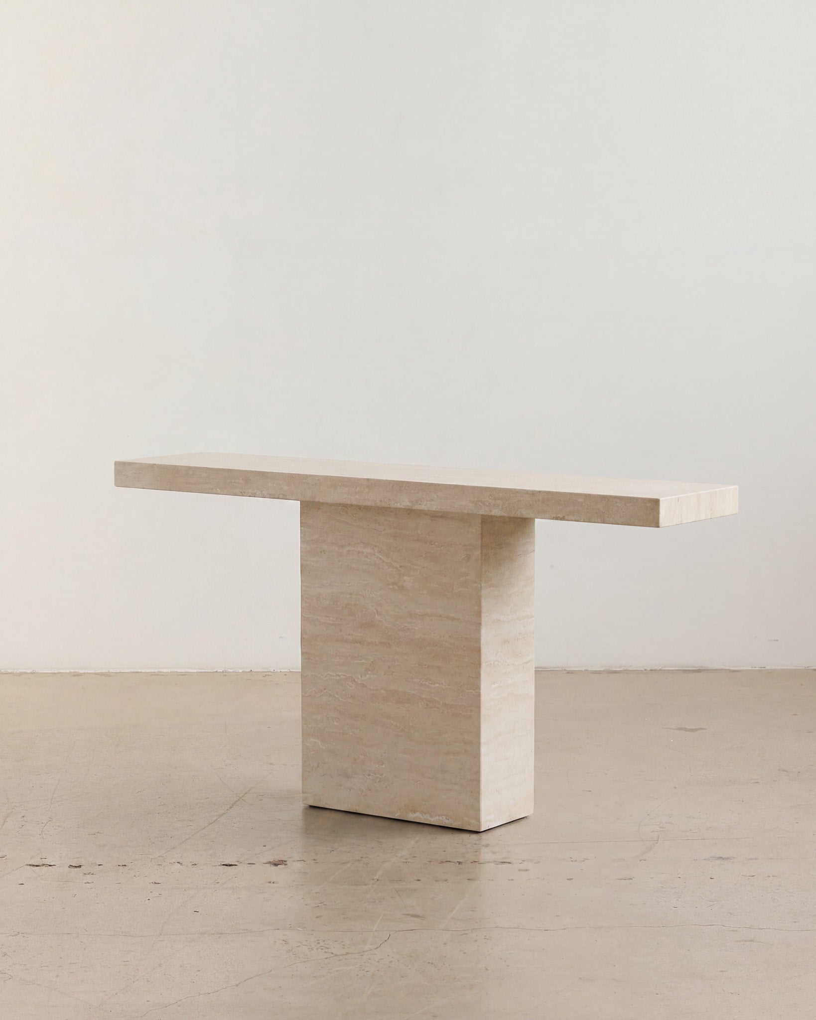 Gino Console Cream Travertine Console Table