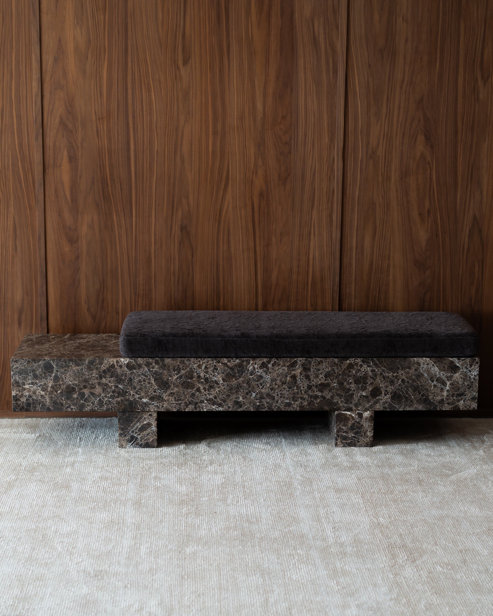 Loulou Chocolate Bench Seat