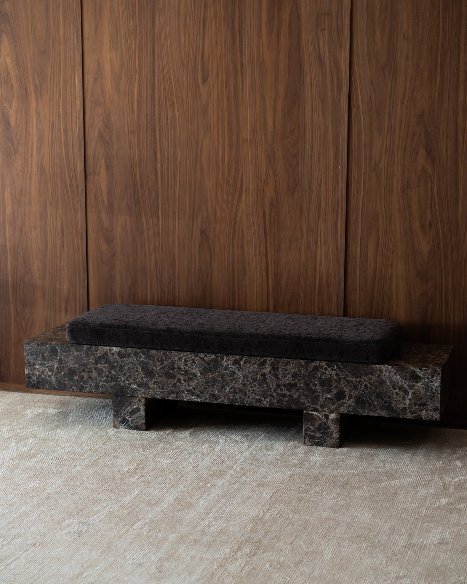 Loulou Chocolate Bench Seat