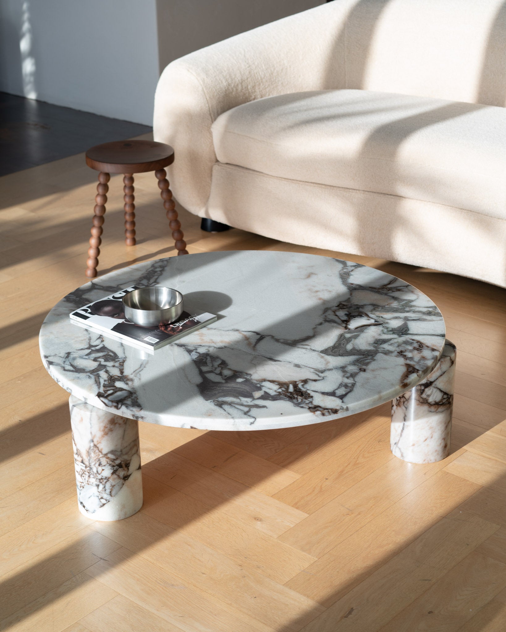 Bombola Round Calacatta Nero