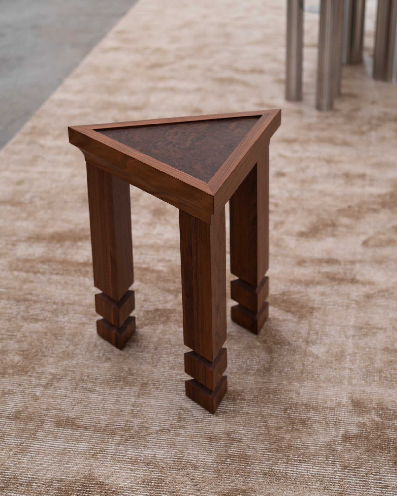 Maya Walnut Burl Side Table