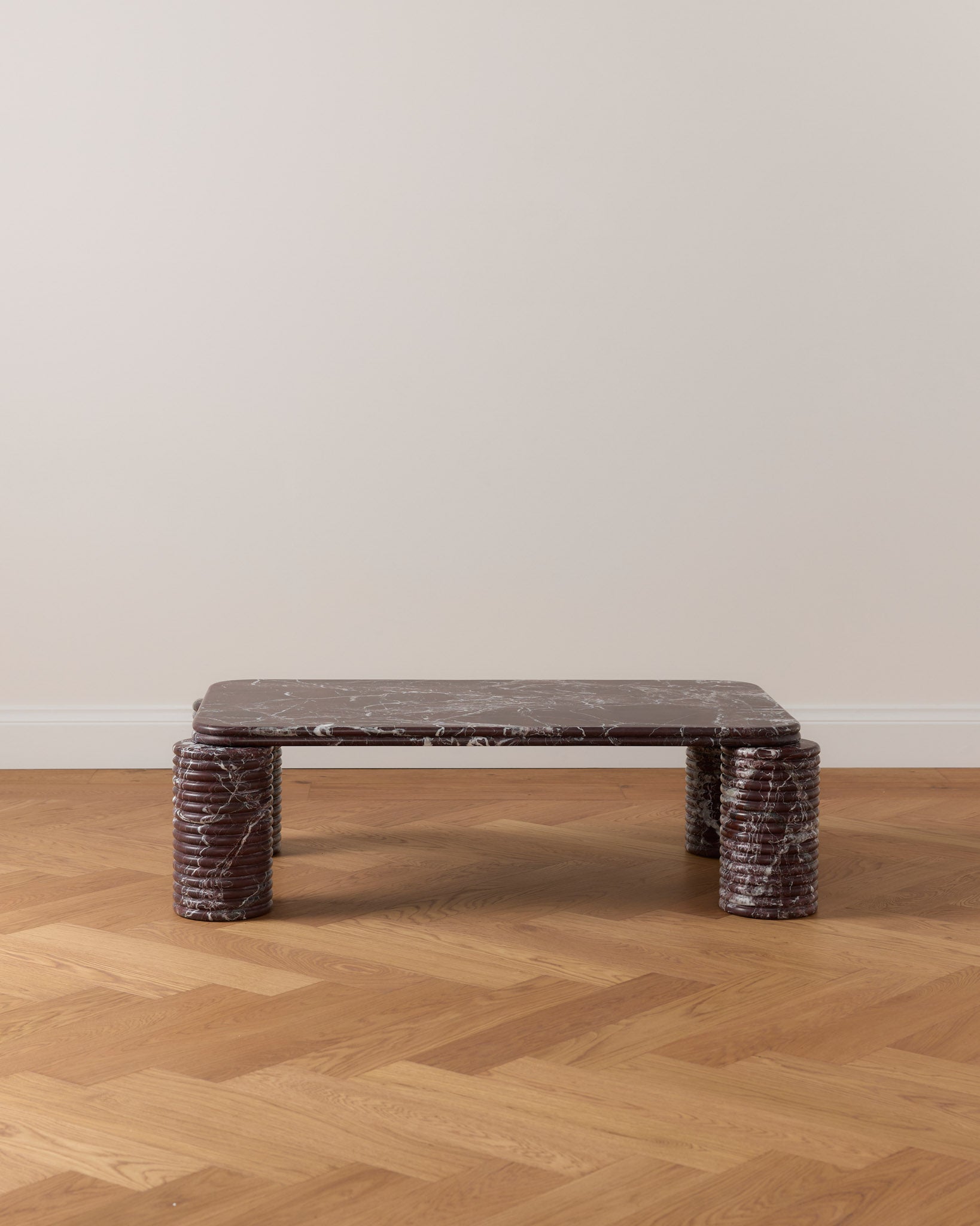 Nervado Medium Rectangle Coffee Table Rosa Levanto