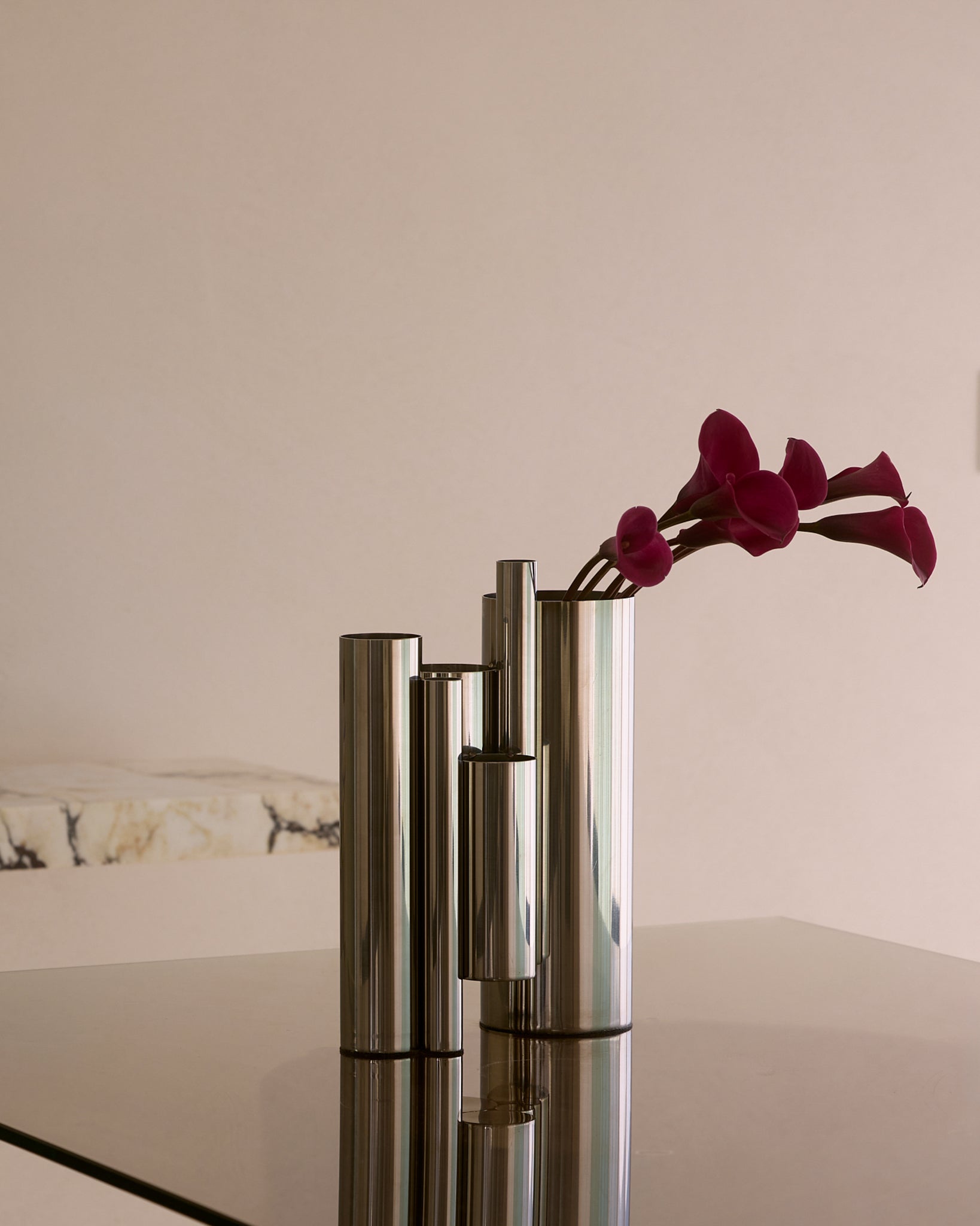Chrome Stainless Steel Off Limits Vase | Fleur Studios