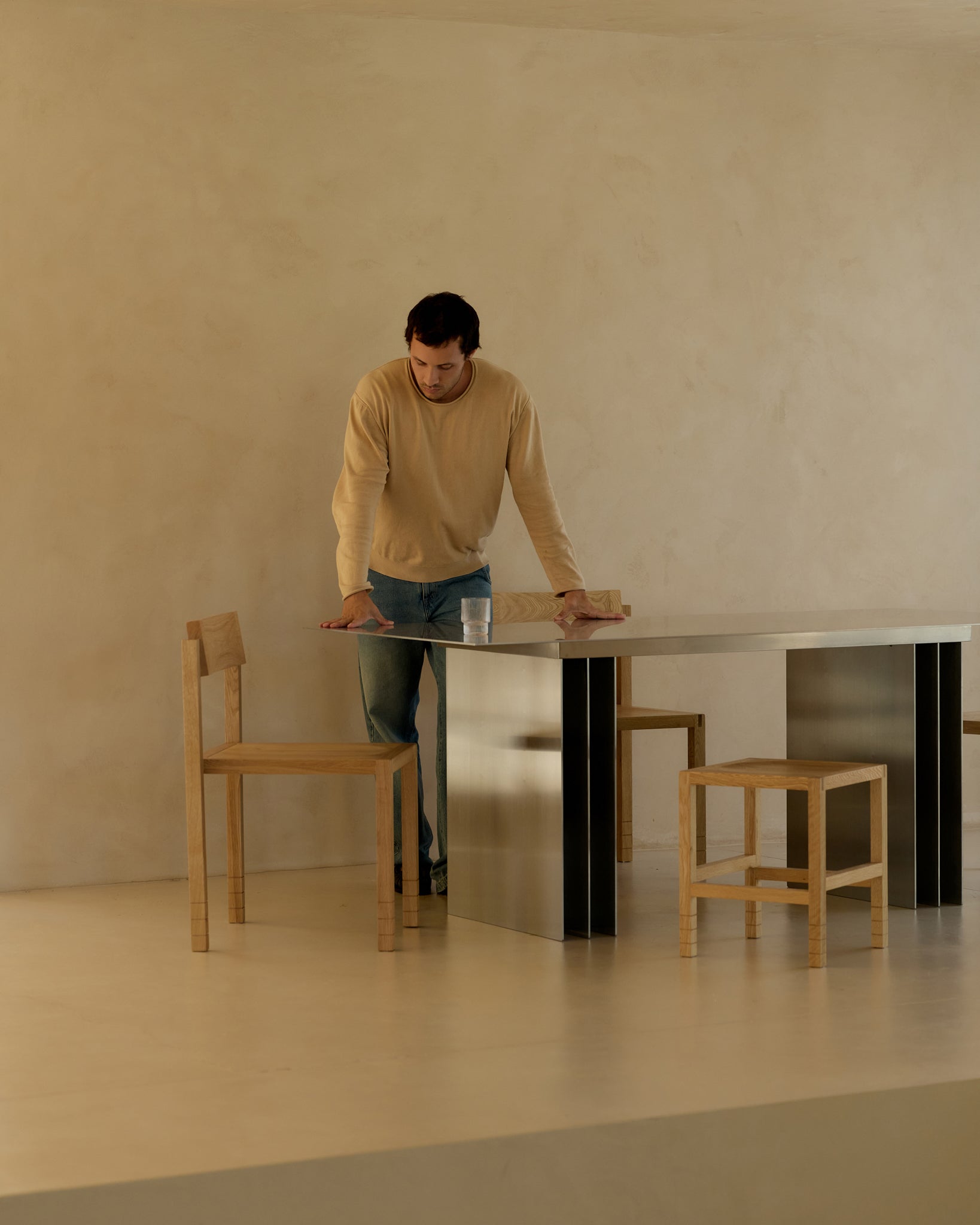 Onda Stainless Steel 280 Dining Table