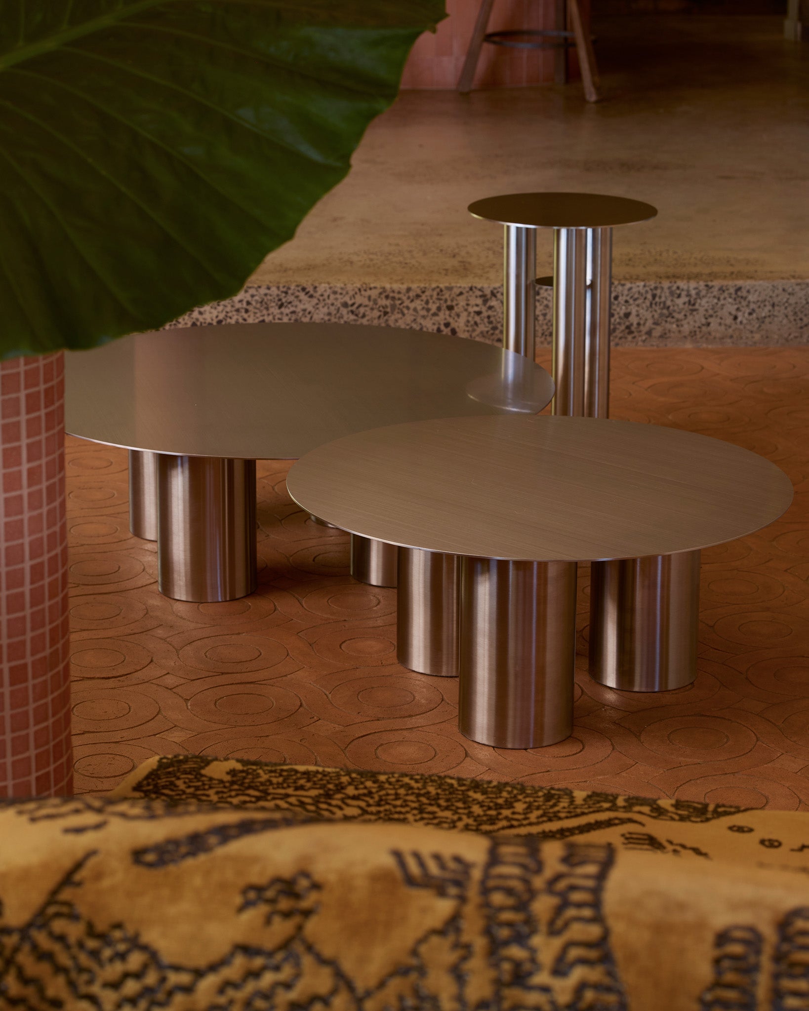 Stainless steel coffee tables