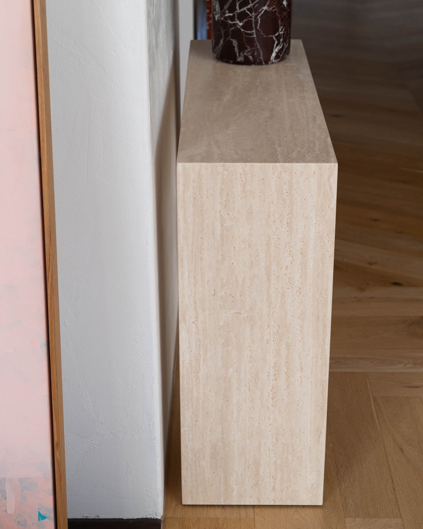 Petite Palm Cream Travertine - Fleur Studios