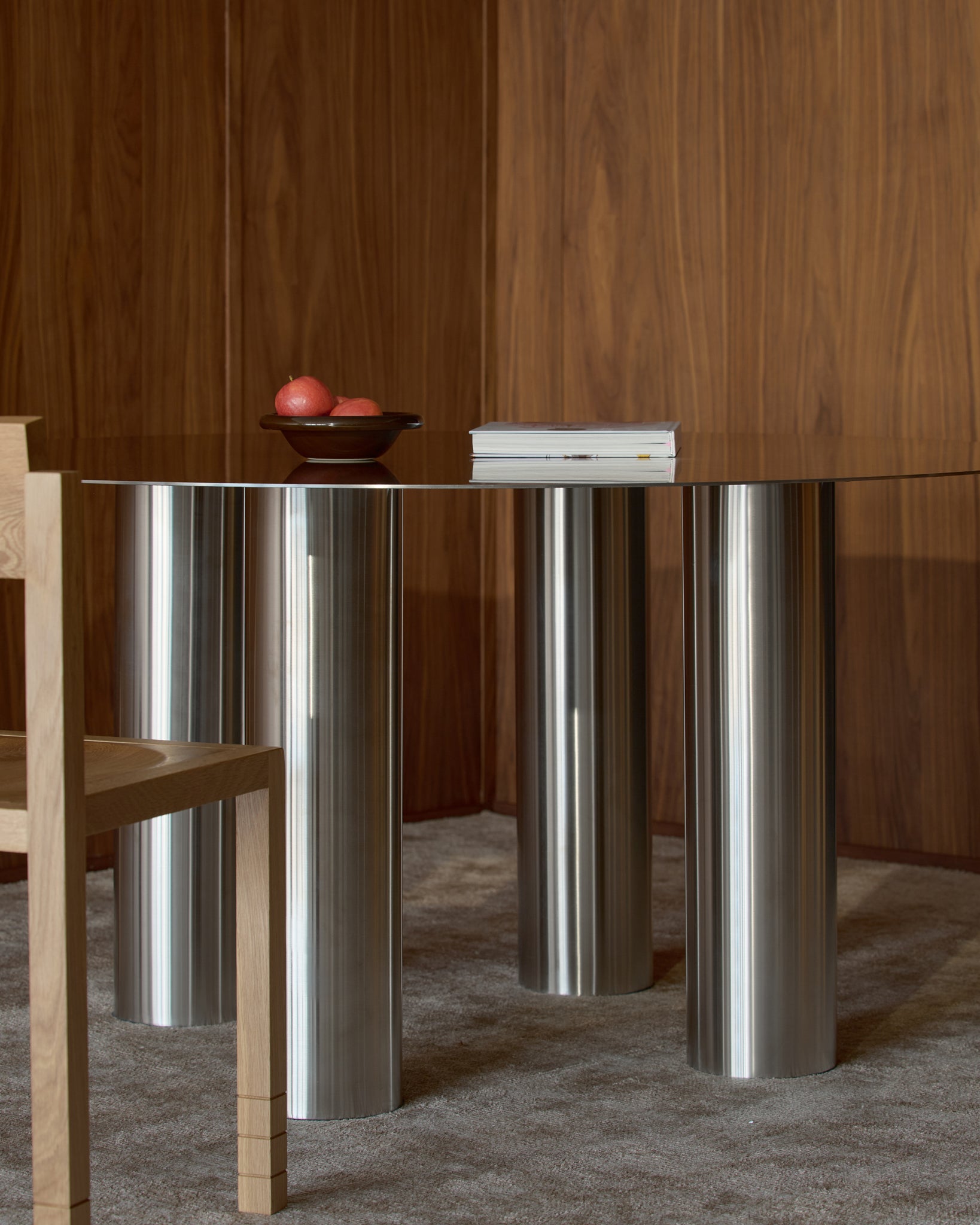SS-DIN03BR 145 Stainless Steel Dining Table