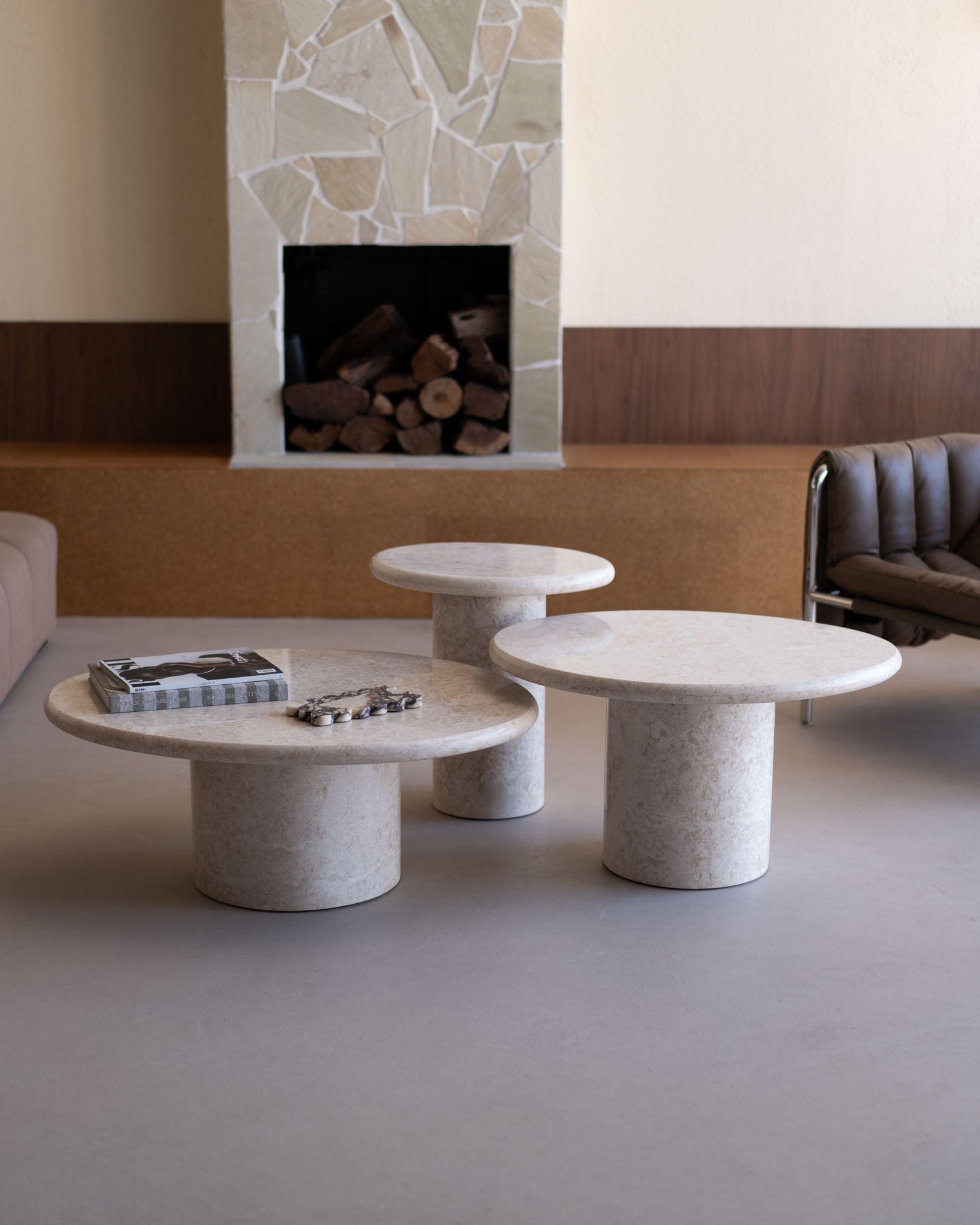 Wabi Crema Coffee Table Pair