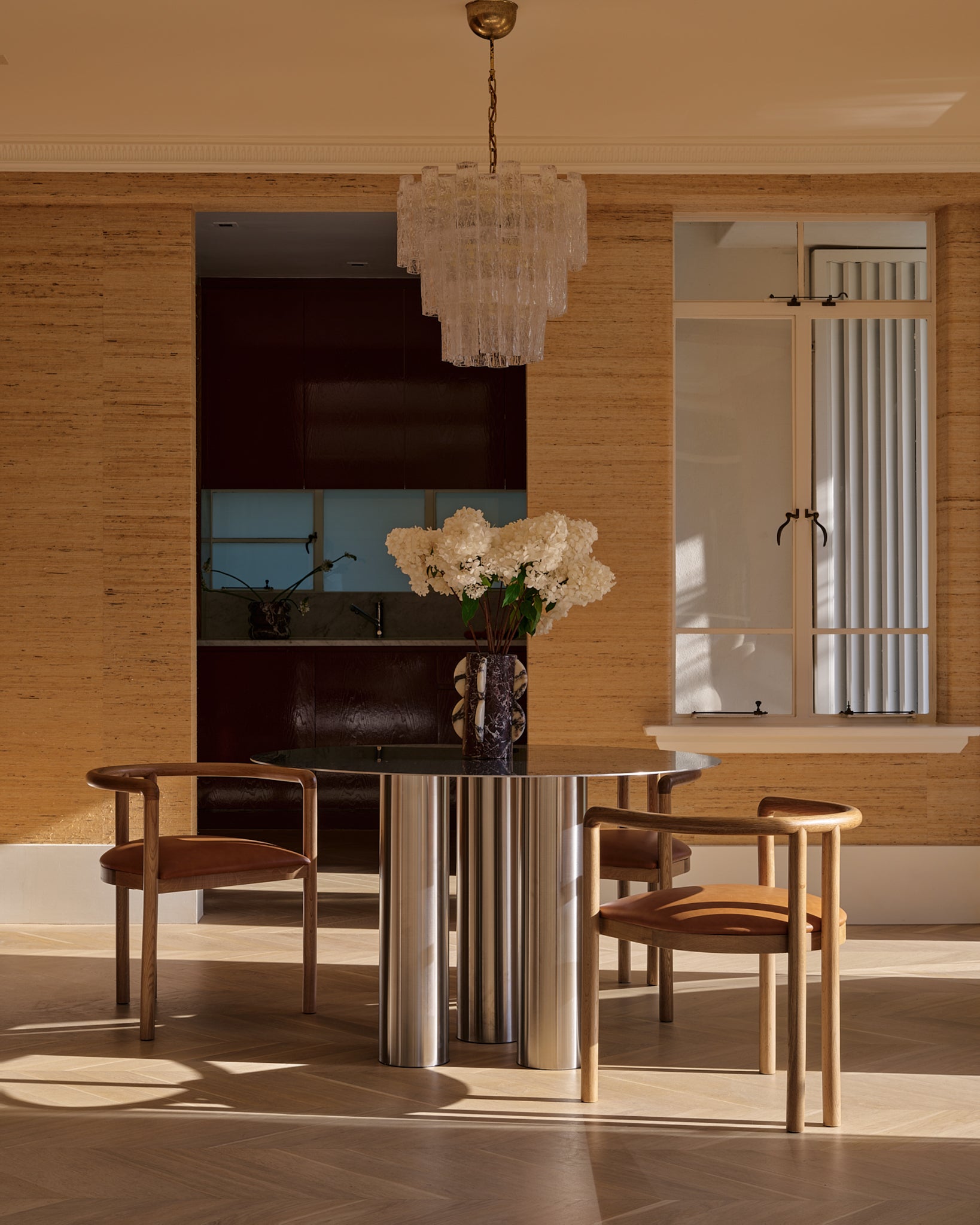 Elio Caramel Oak Dining Chair Chair