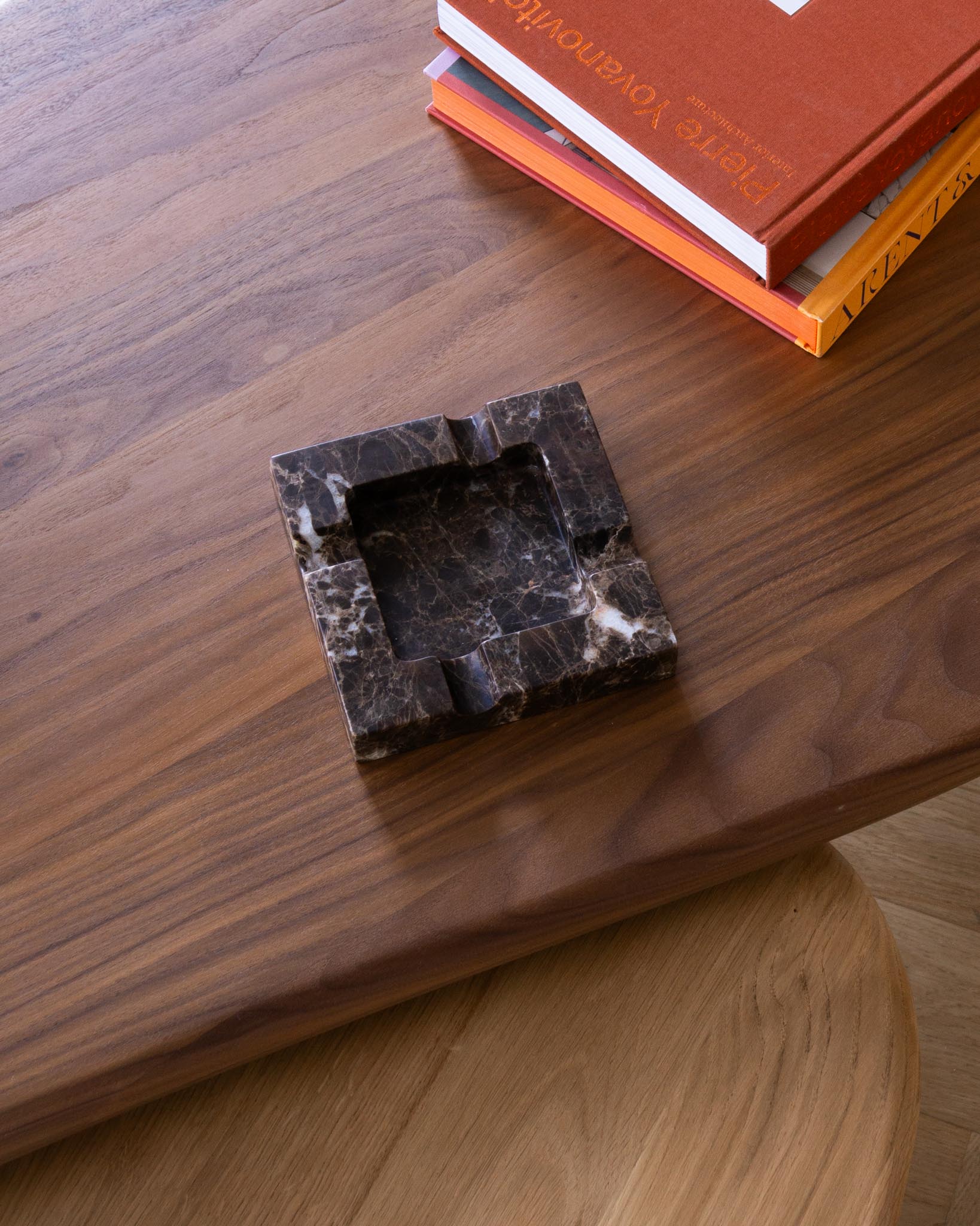 Marble Ashtray Chocolate - Fleur Studios
