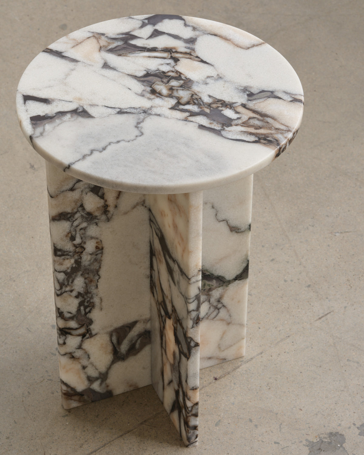 Franca Calacatta Nero Side Table