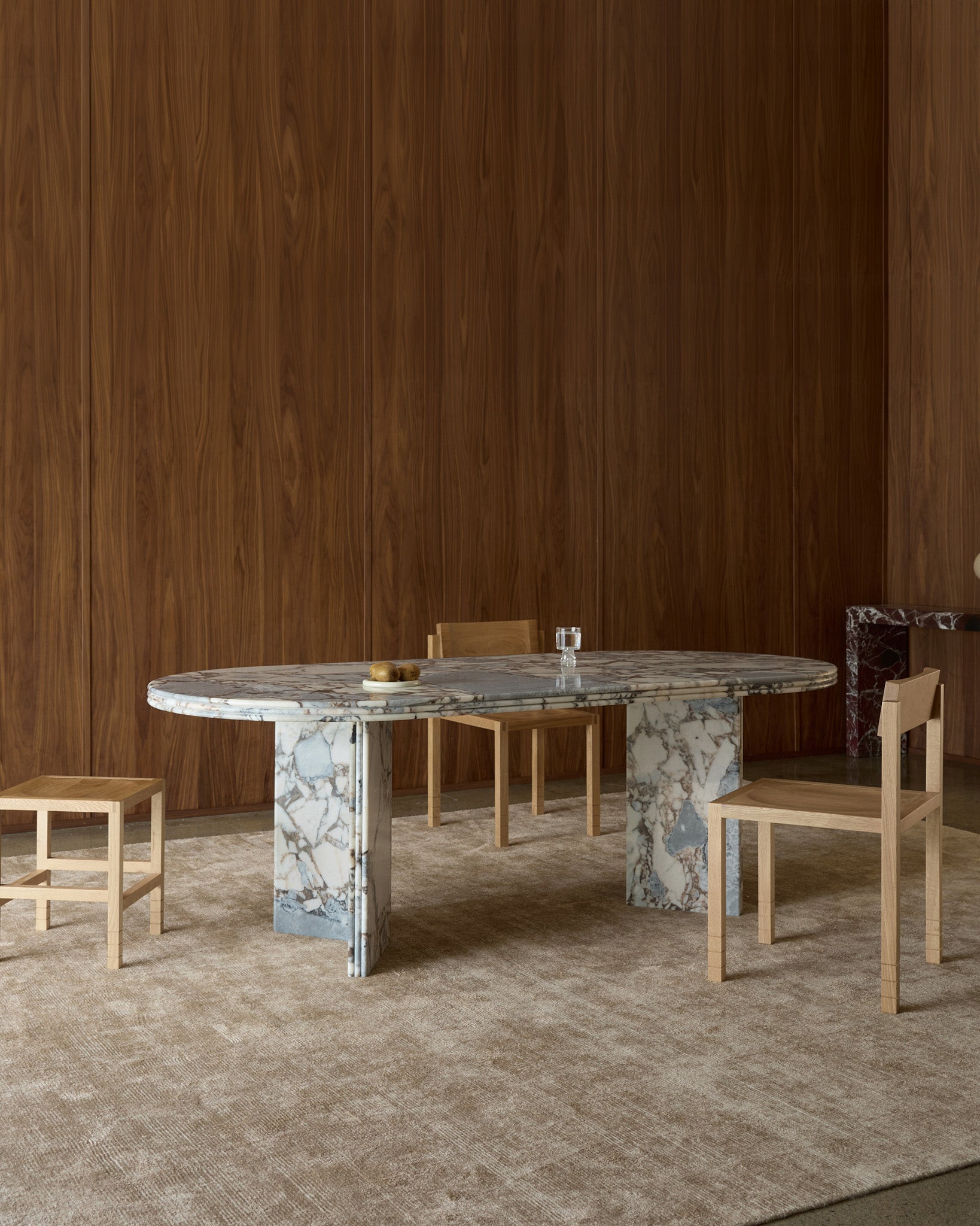 Franca Calacatta Nero 220 Dining Table