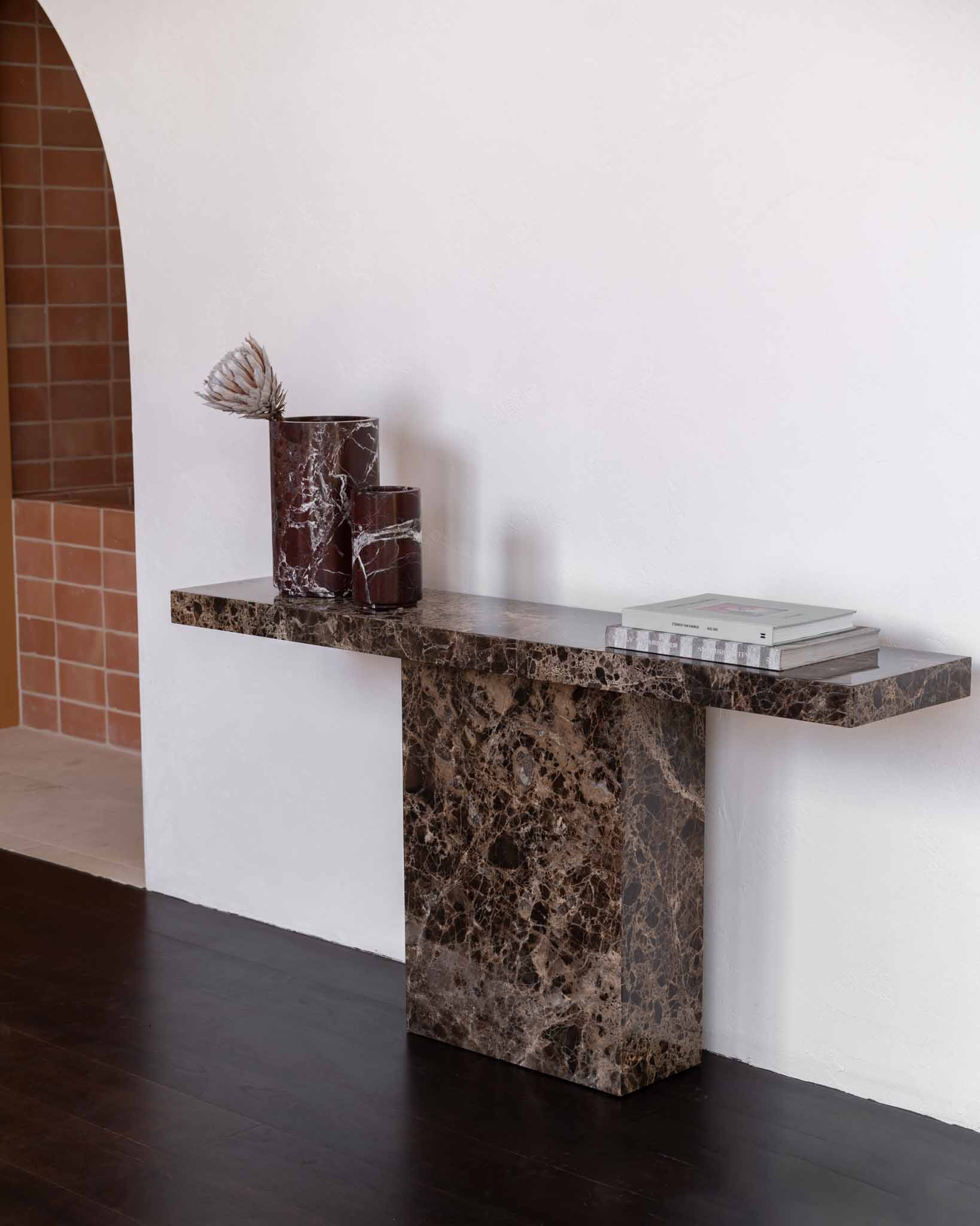 Gino Chocolate Console Console Table