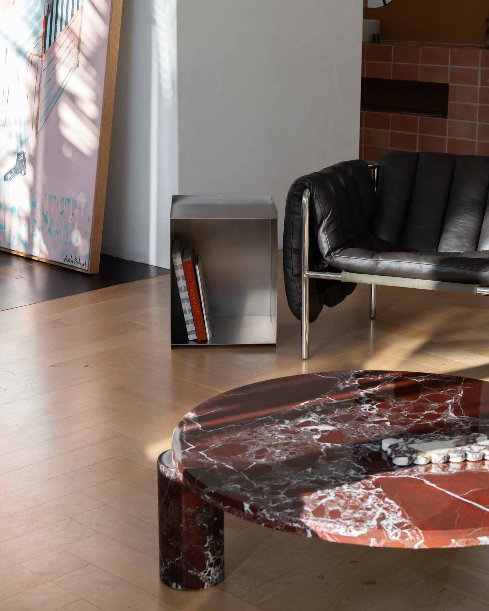 Milano Stainless Steel Side Table Side Table