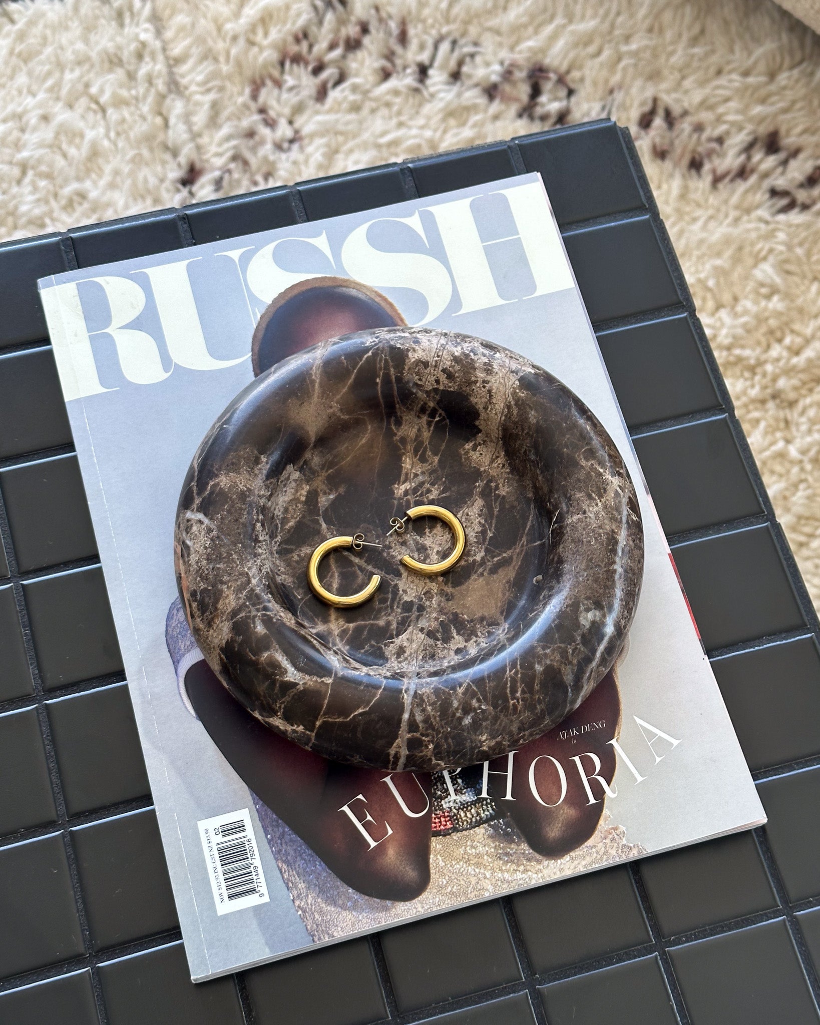 Donut Plate Chocolate - Fleur Studios