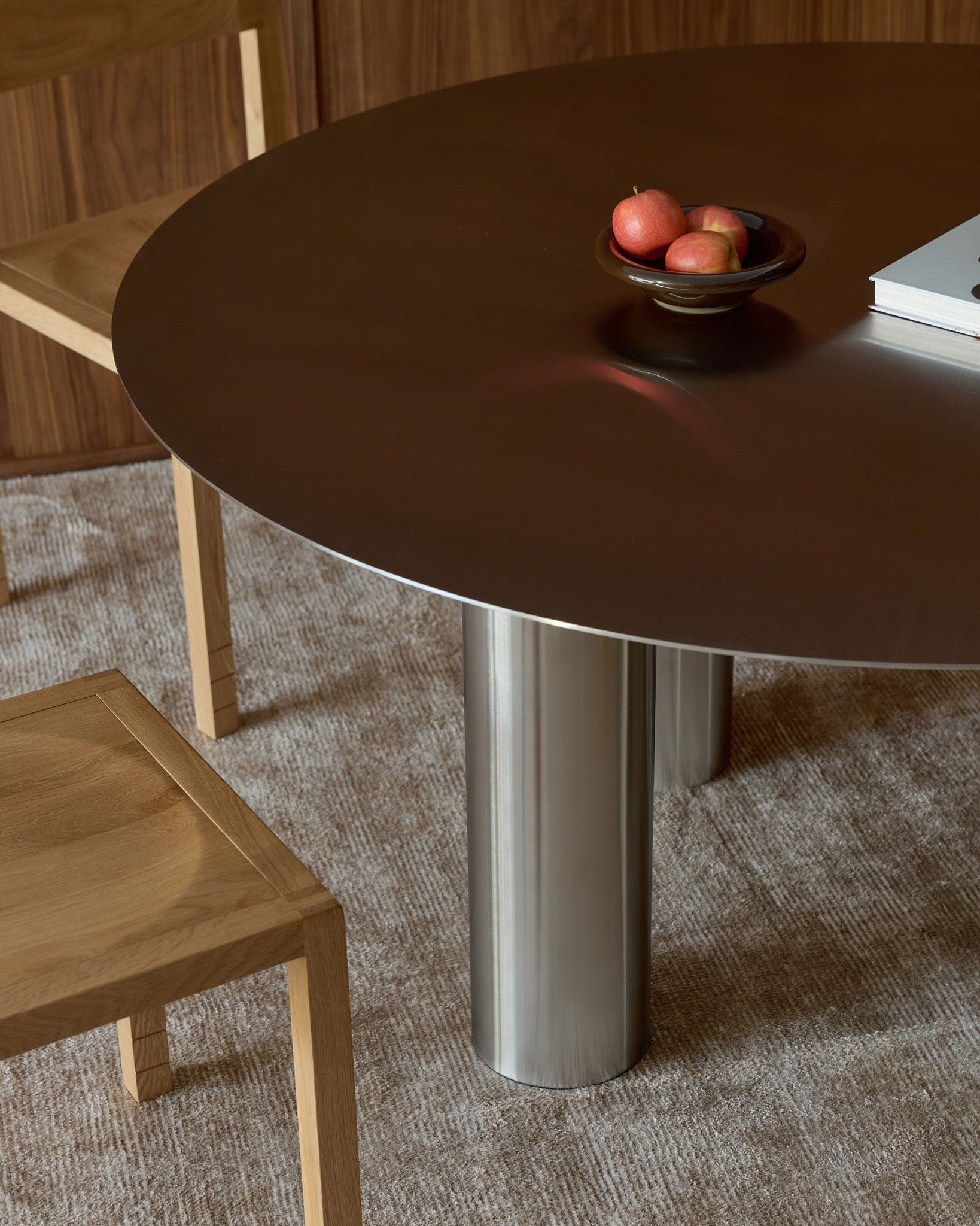 SS-DIN03BR 145 Stainless Steel Dining Table