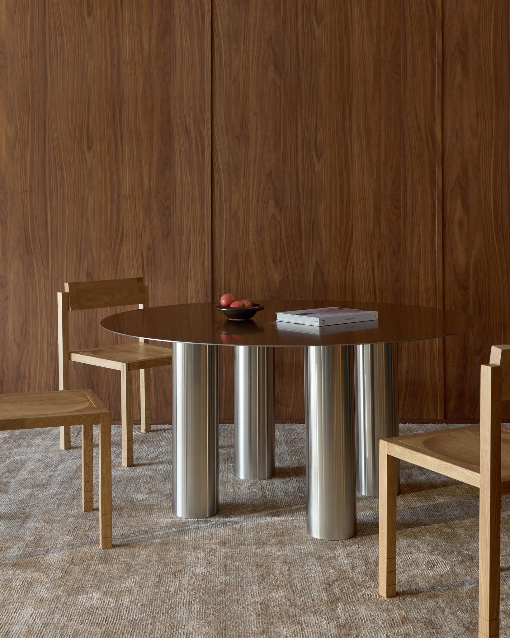 SS-DIN03BR 145 Stainless Steel Dining Table