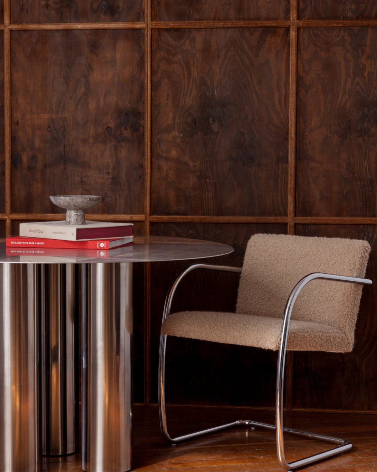 Stainless steel dining table