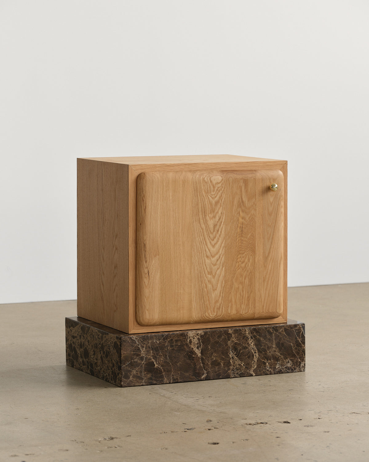 Soma Oak Bedside Table Left Door