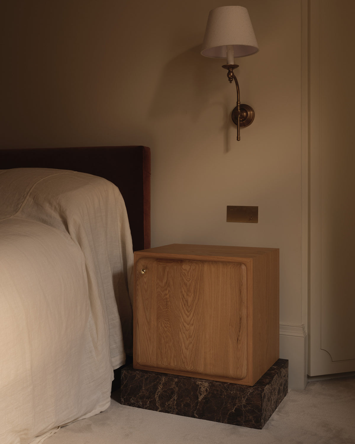 Soma Oak Bedside Table Right Door