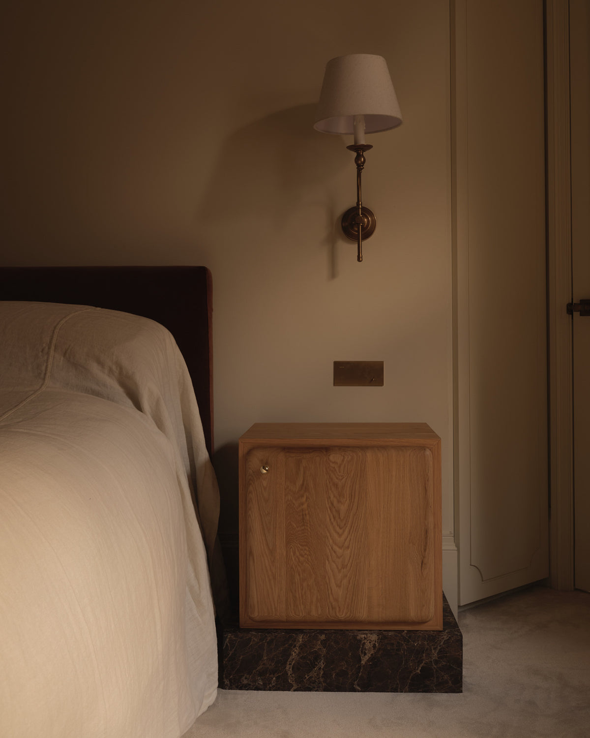 Soma Oak Bedside Table Right Door