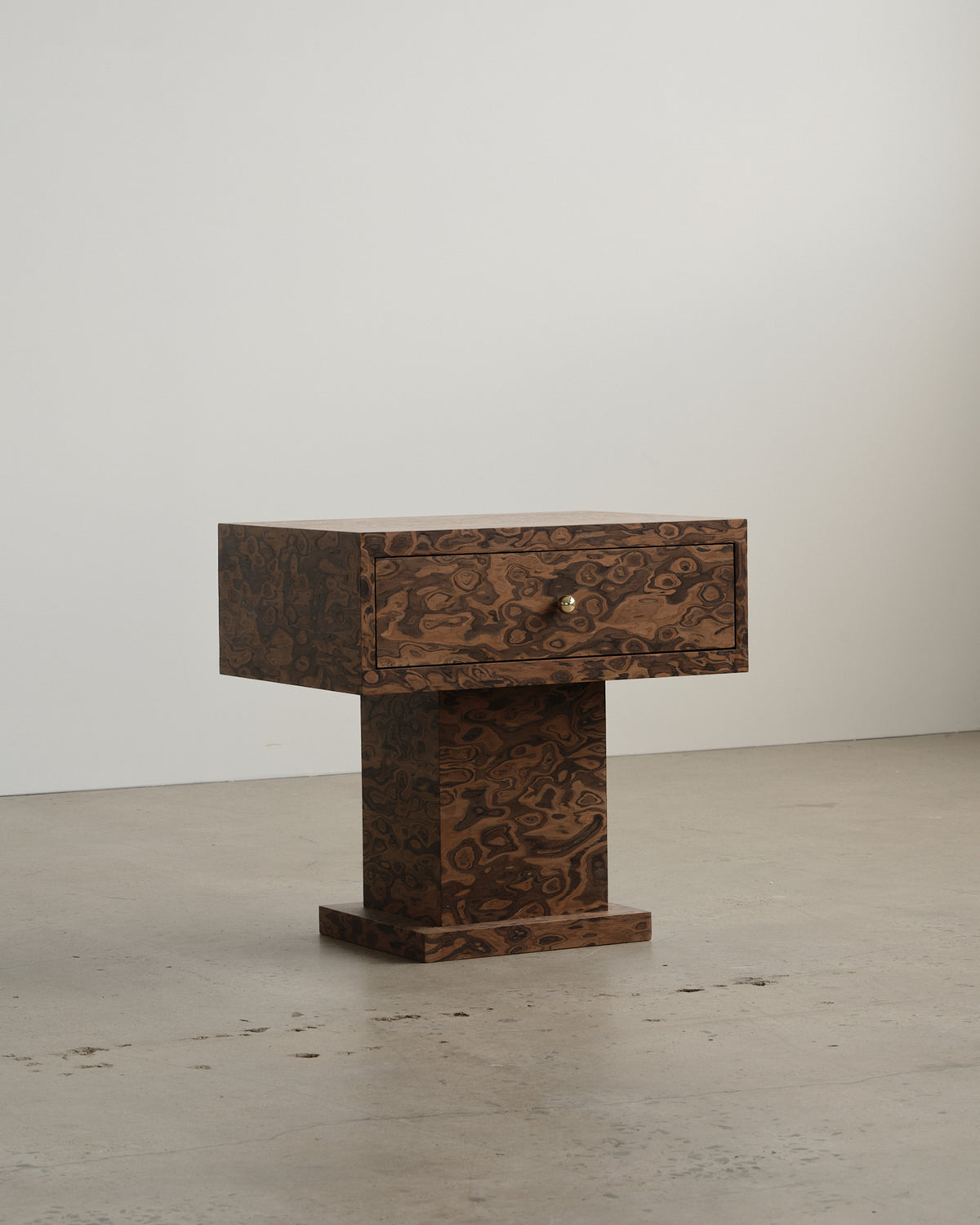 Vivienne Burl Large Bedside Table