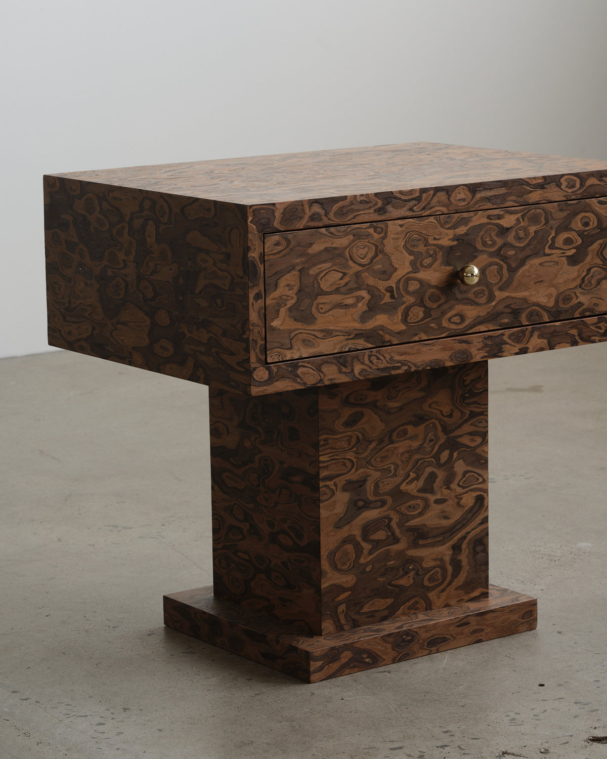 Vivienne Burl Large Bedside Table