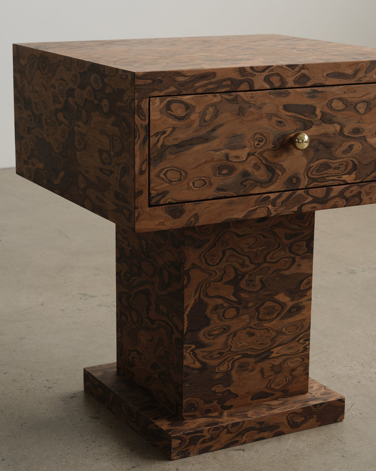 Vivienne Burl Medium Bedside Table