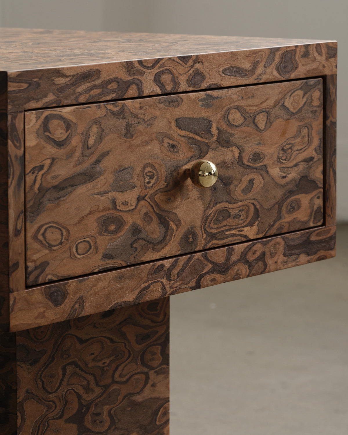 Vivienne Burl Medium Bedside Table