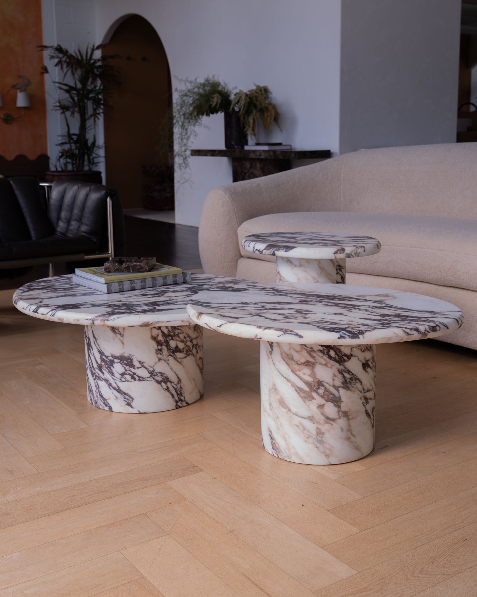 Wabi Calacatta Viola Coffee Table Pair